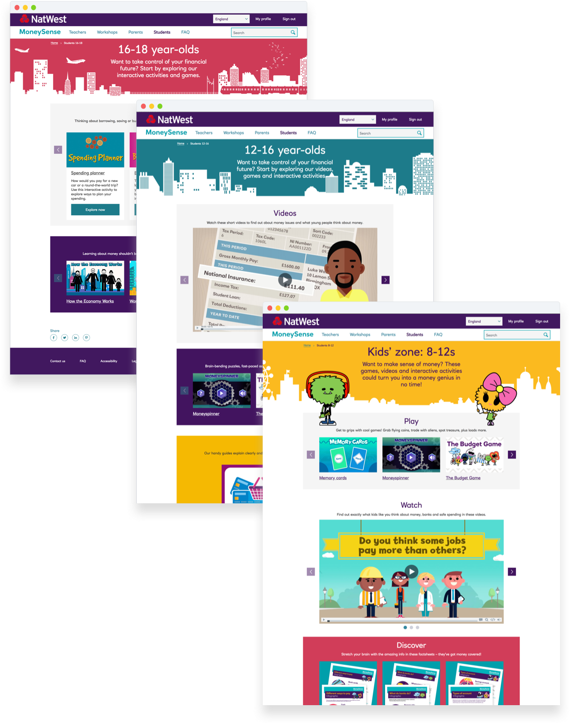 Students pages