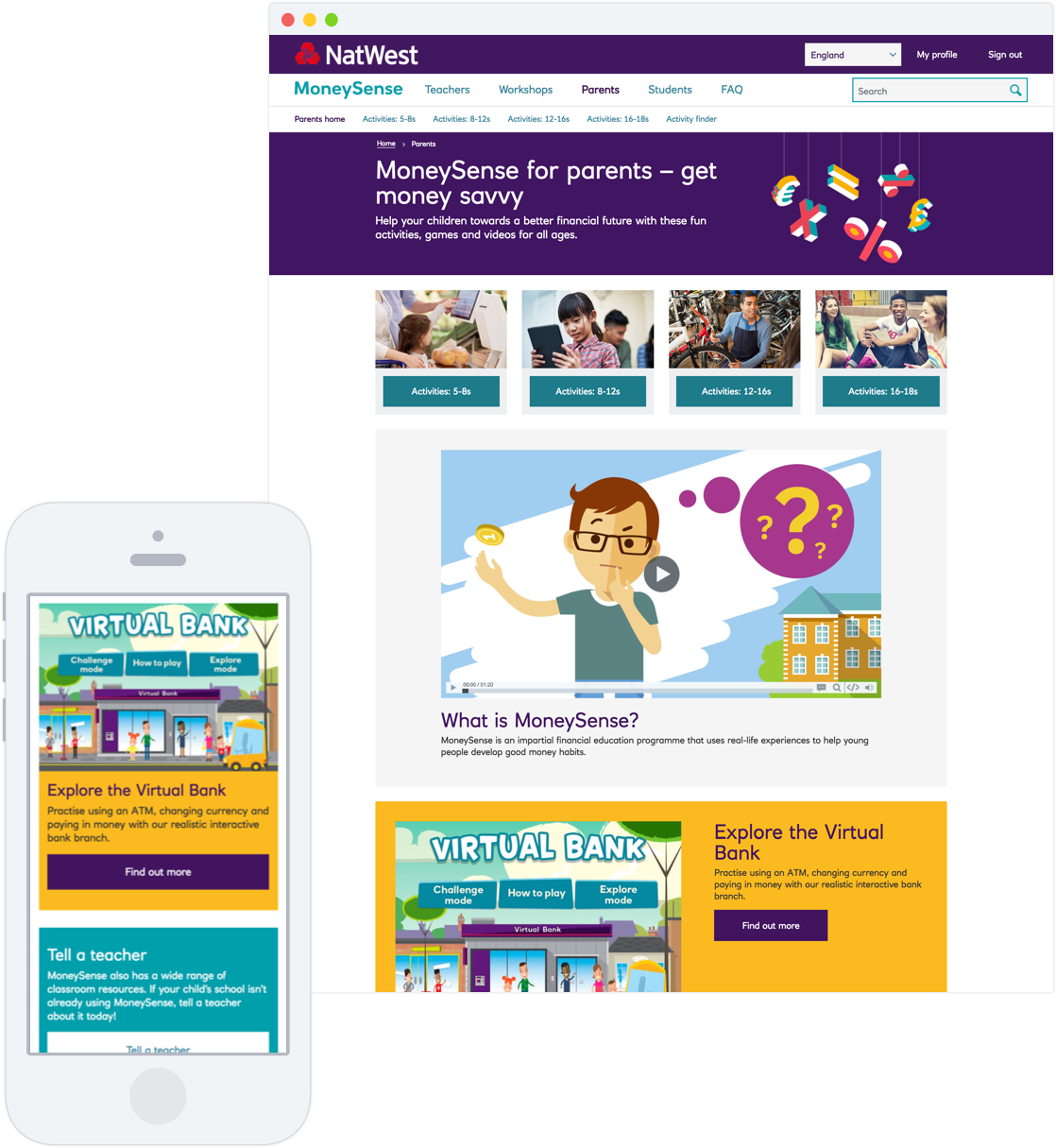 Parents page
